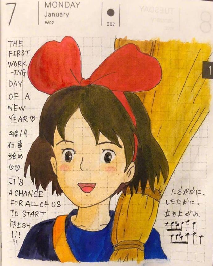 一位宫崎骏迷的动画手帐crmonsarumon