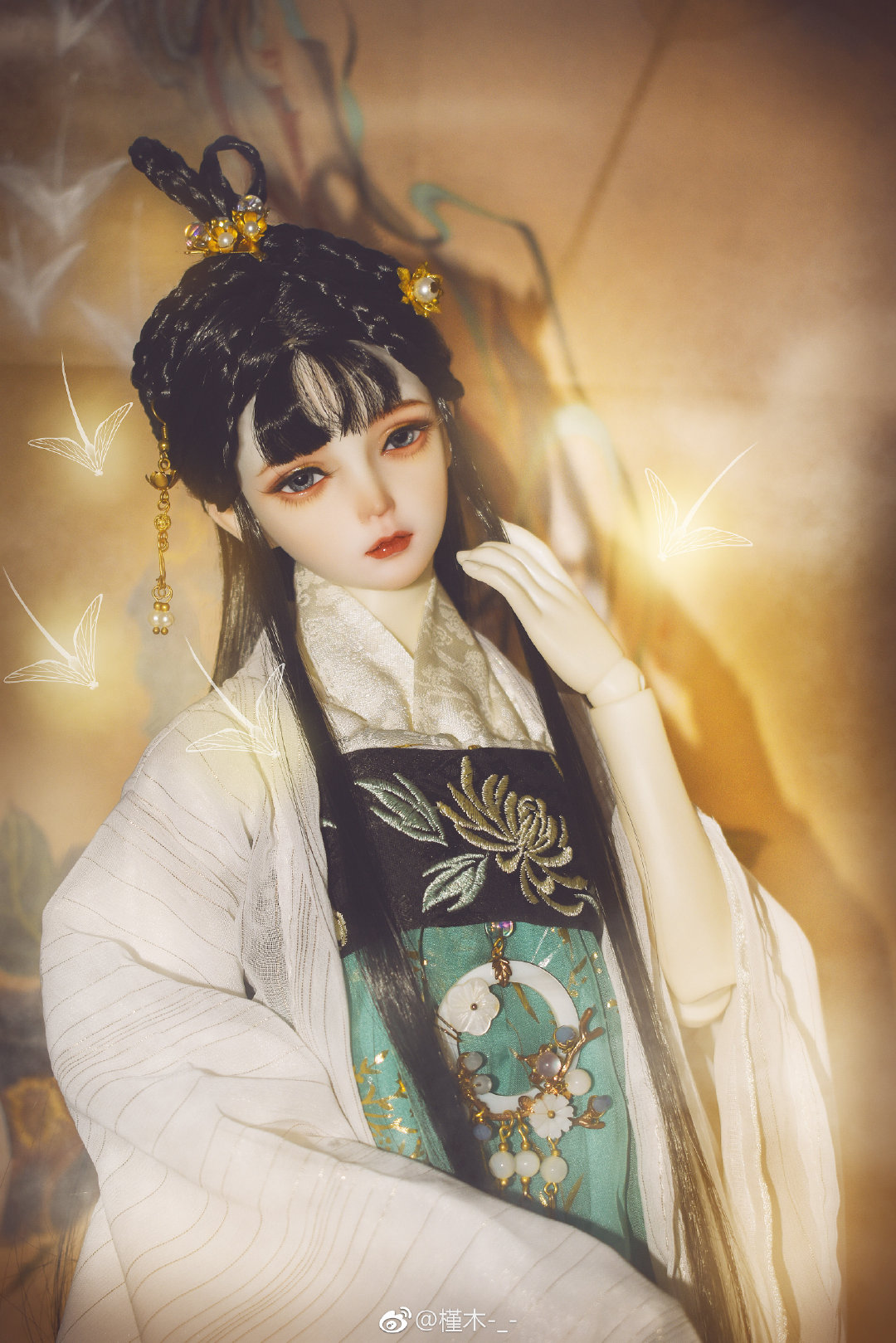 古风美人 sd娃娃 bjd 玩具 人偶 壁纸 萌物