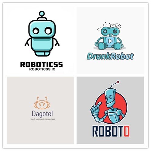 标志设计元素应用实例:机器人 #标志分享