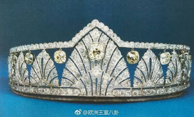 曾属于英国爱丽丝公主的钻石王冠,她是维多利亚女王最小儿子利奥波德