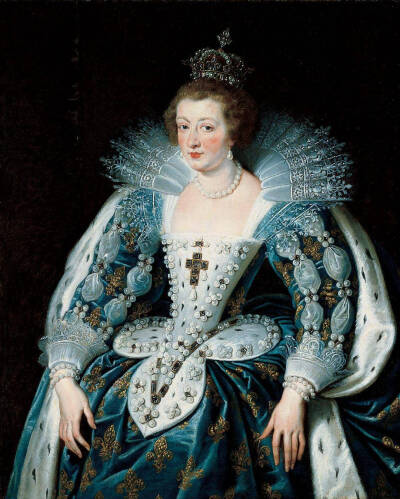 法国王后安娜(路易十四的母亲)一生的服饰变化.