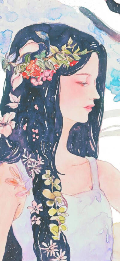 一组梦幻的水彩插画~ (作者:韩国画师 gaeun )