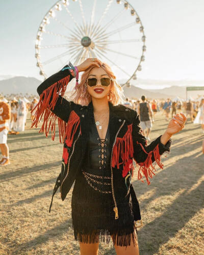 2019 科切拉 coachella音乐节 波西米亚风格 民族风 夏日 复古 街拍