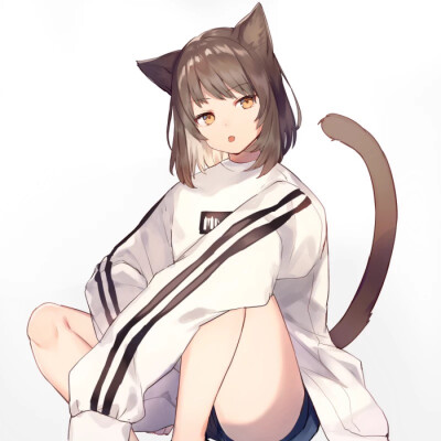 二次 闺蜜 少女 可爱 猫咪 头像