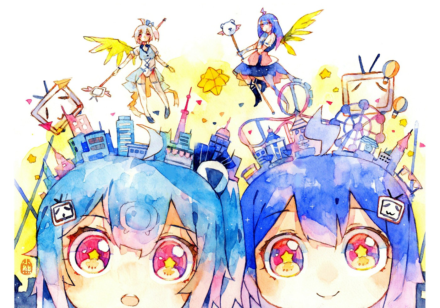 bilibili2233娘 作者:小熊绅士 - 堆糖,美图壁纸兴趣