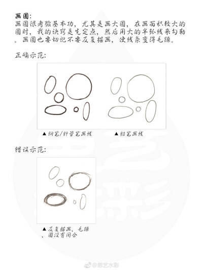 初学者线稿专题品:如何画线,马了慢慢看~ (作者: 思艺水彩)