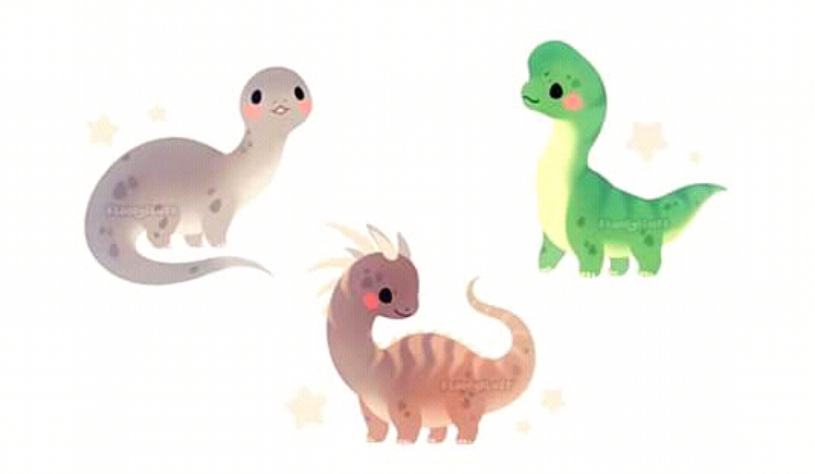 恐龙 卡通恐龙 可爱q版恐龙头像背景 - 堆糖,美图壁纸