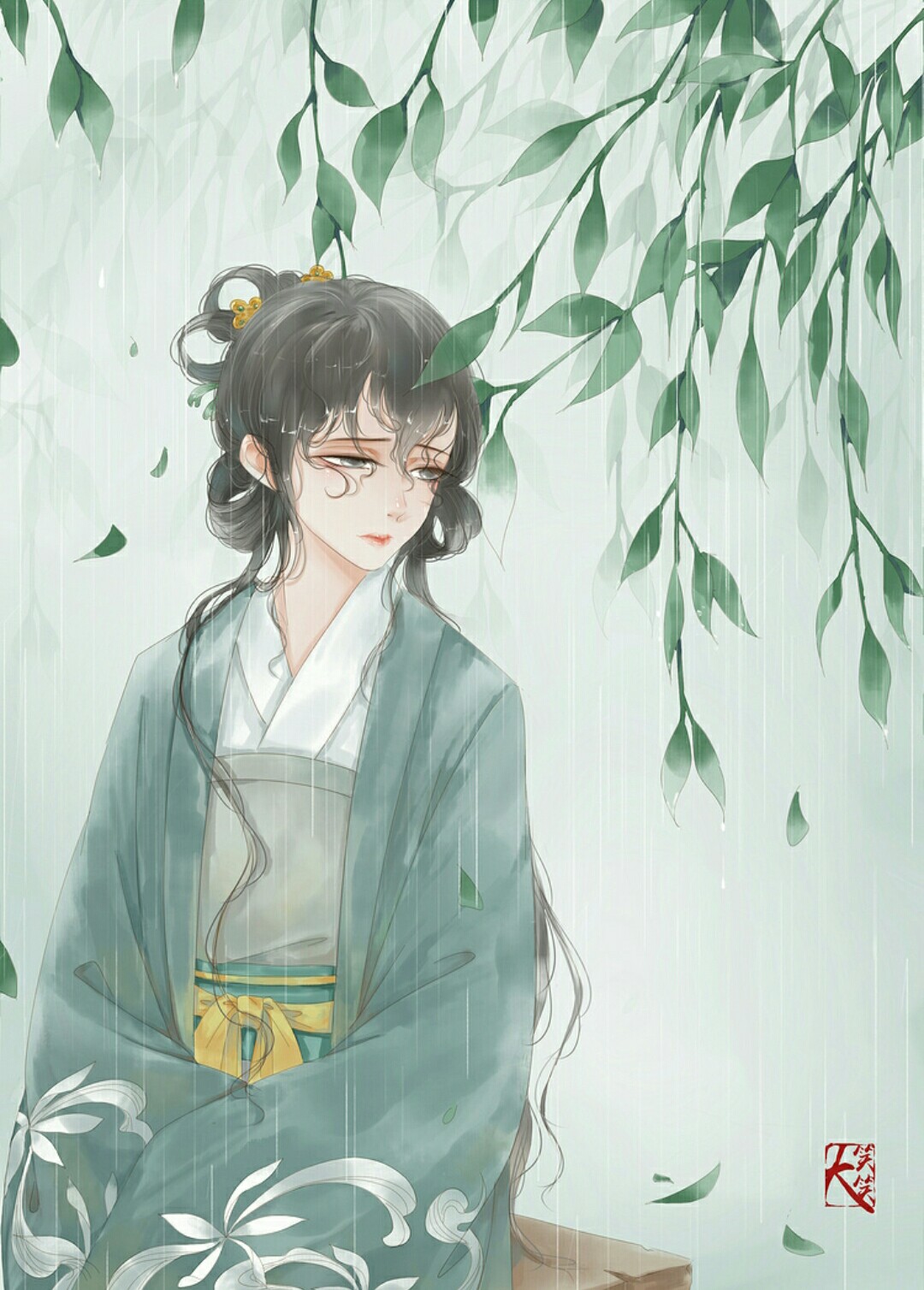 (古风美人)绘师:大笑笑