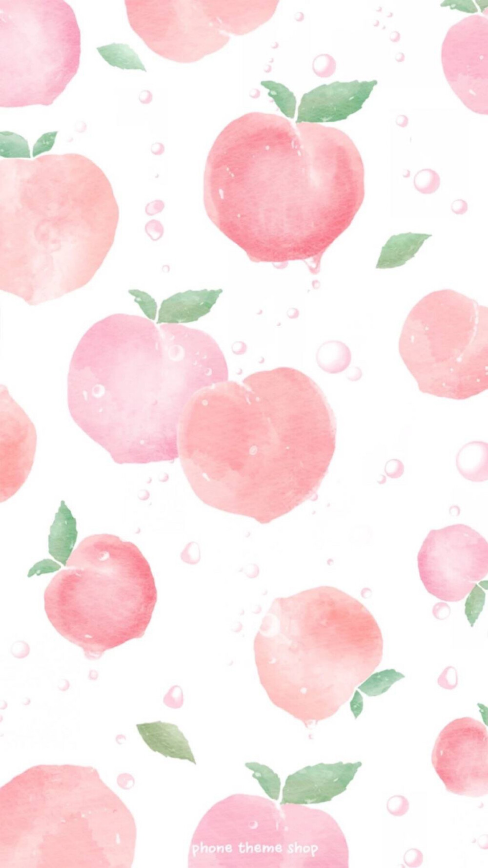 【dcherry丁樱桃】壁纸 夏天 水果 草莓 西瓜 水蜜桃 樱桃 平铺壁纸