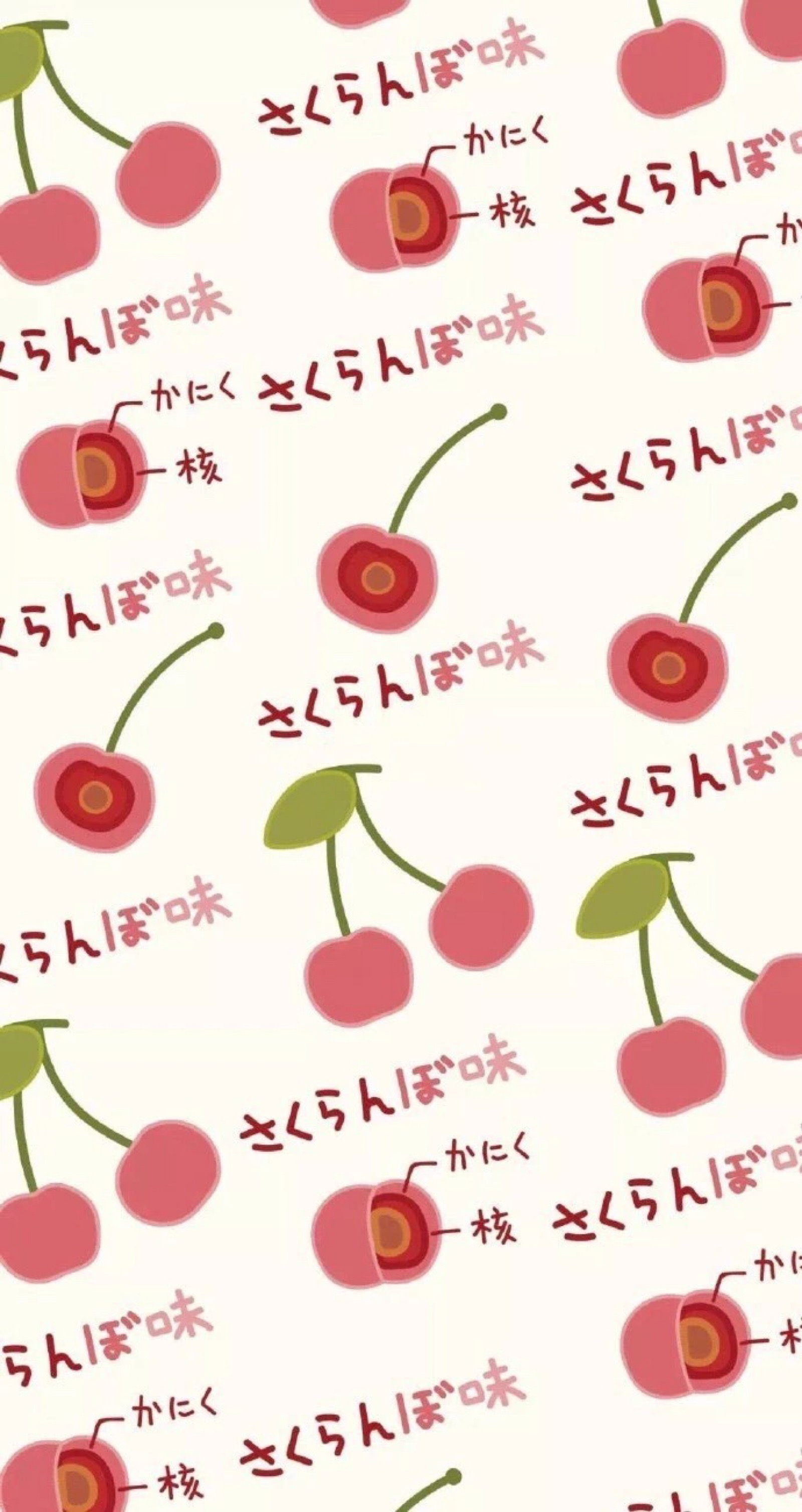 【dcherry丁樱桃】壁纸 夏天 水果 草莓 西瓜 水蜜桃 樱桃 平铺壁纸