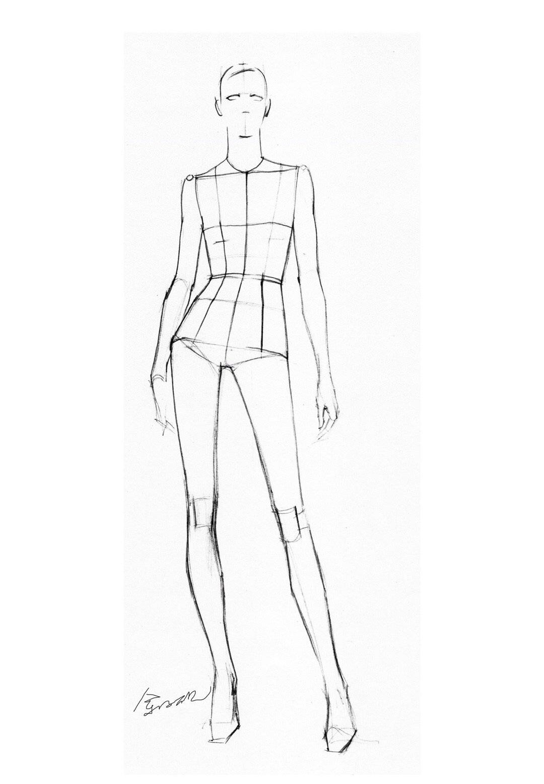 服装设计人体构图