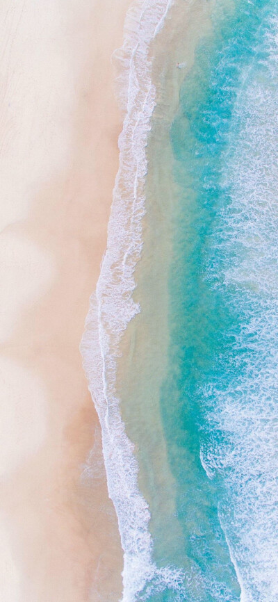 iphone 全屏高清风景壁纸 海浪沙滩背景图