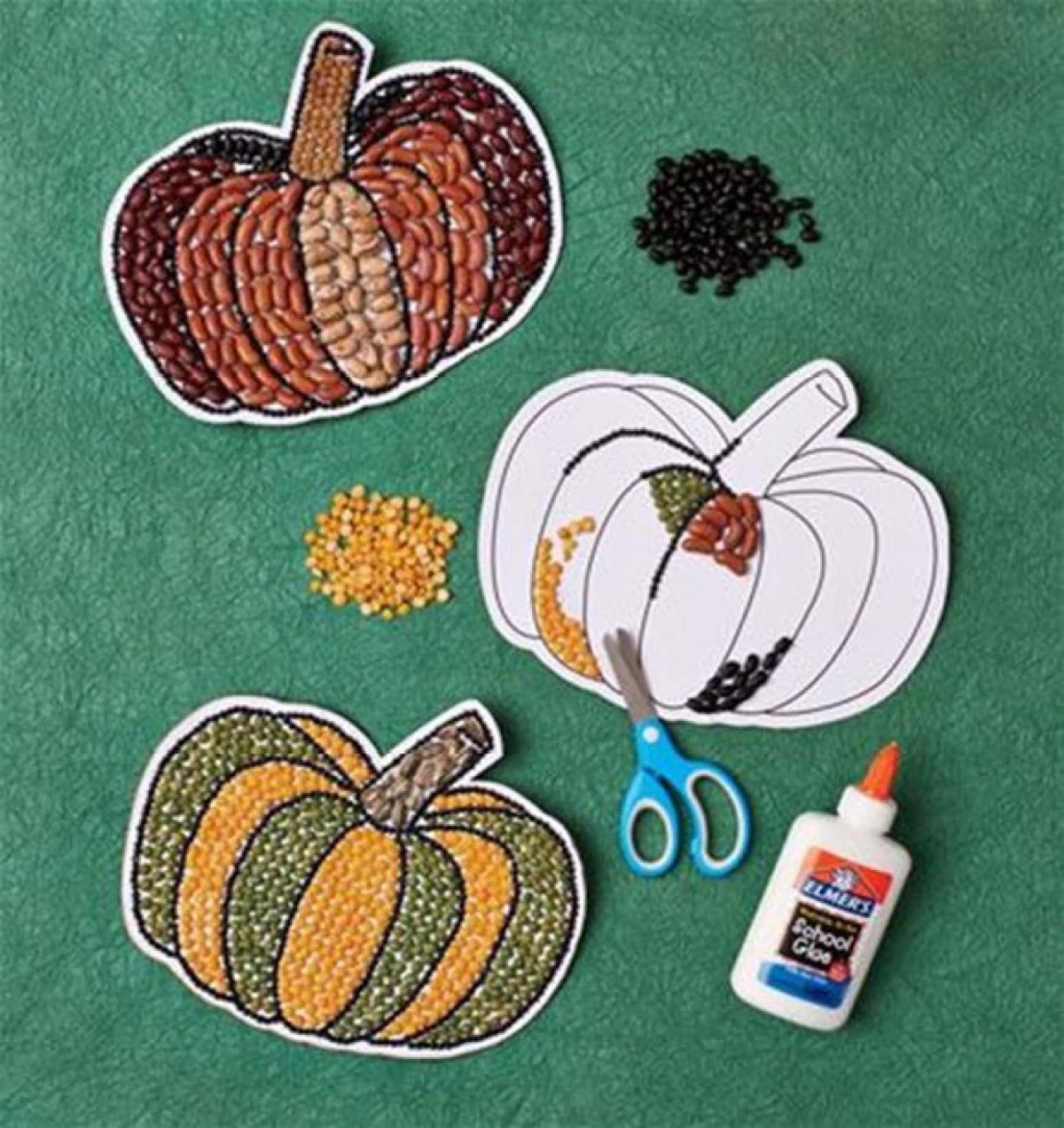 幼儿园手工制作豆豆画材料包五谷画豆子粘贴画真材实料手工创意画-阿里巴巴