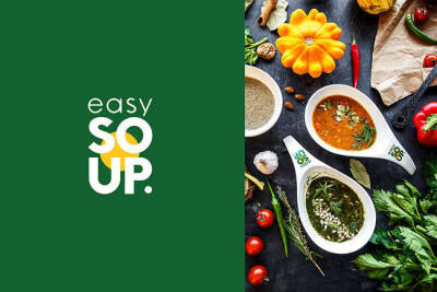 logo设计集# 轻食快餐连锁店easy soup品牌vi设计