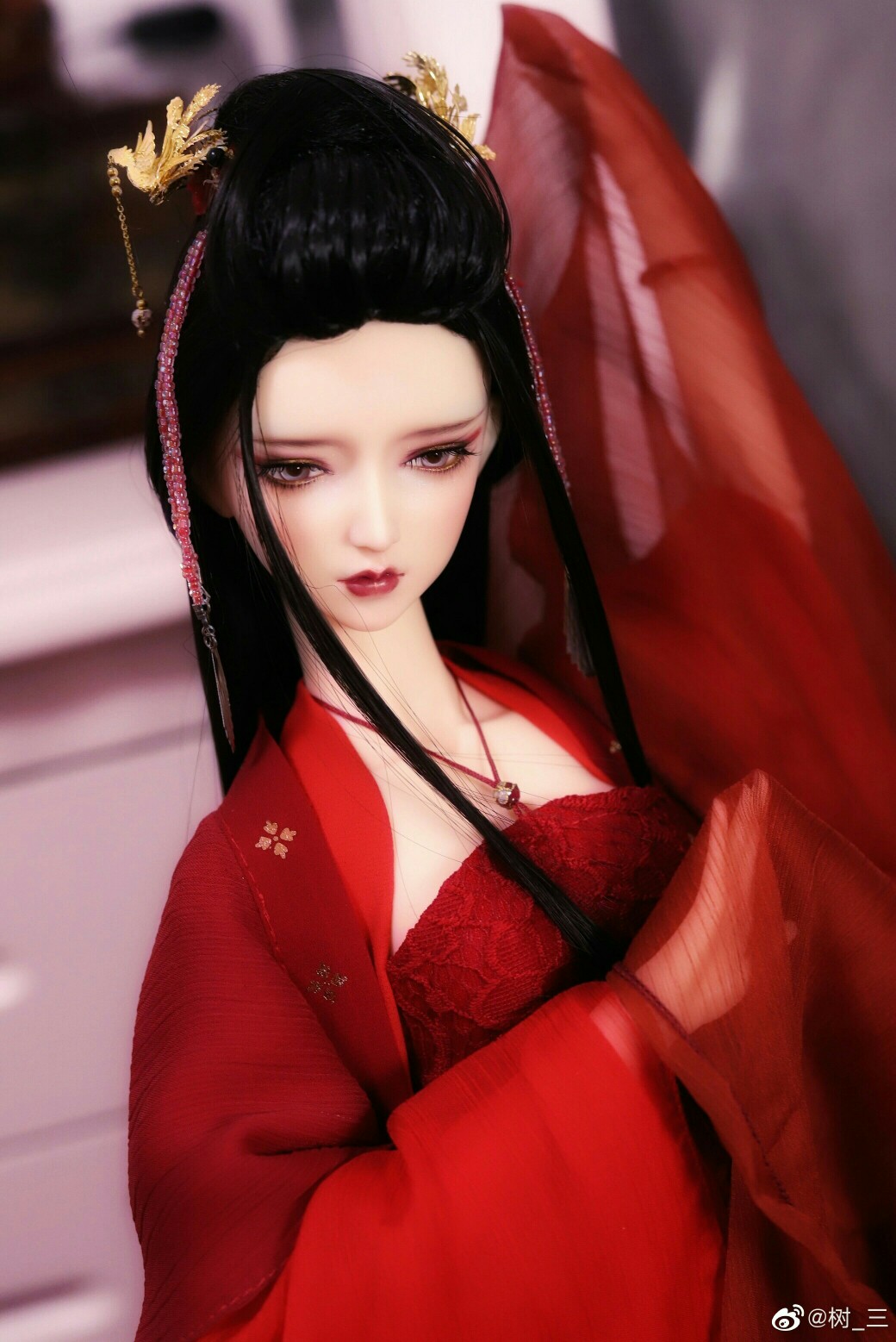 古风美人 sd娃娃 bjd 玩具 人偶 壁纸 萌物