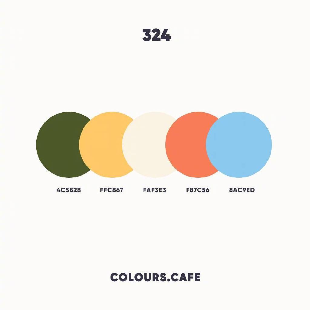 一组高级感配色 来自:colors cafe