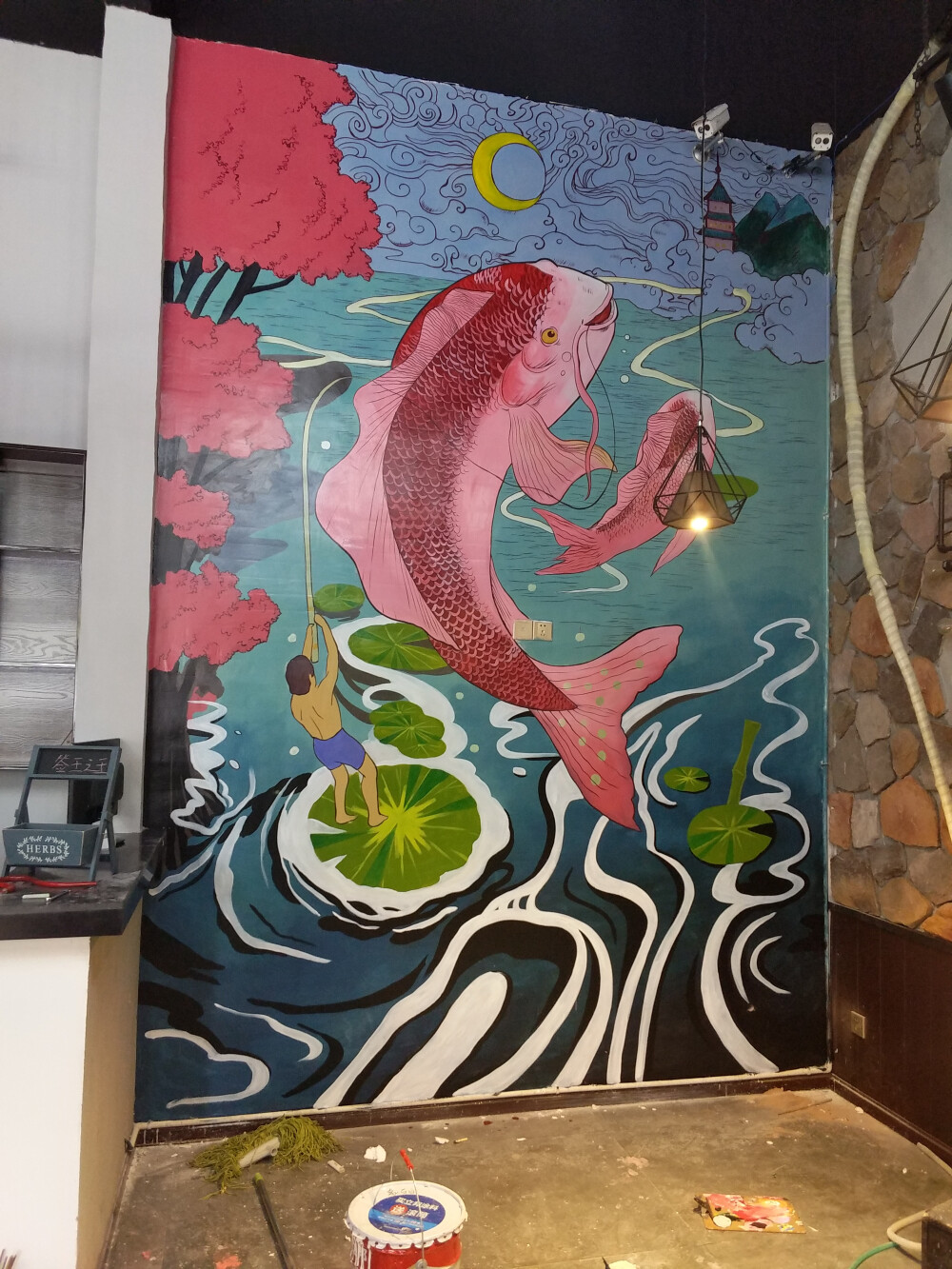 何沁艺创 成都墙绘 手绘涂鸦 3d画 背景墙 文化墙 墙体彩绘