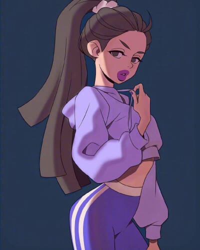 插画师笔下的酷女孩.ins:guwaba