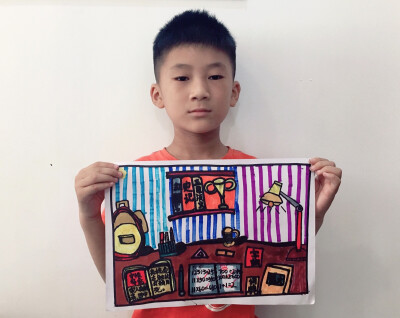 我的书桌 儿童画