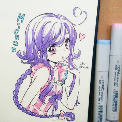 马克笔 动漫 插画插画师:ibu_chuan