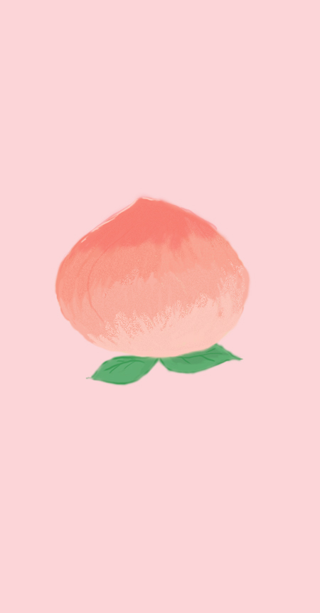 夏日壁纸—桃子