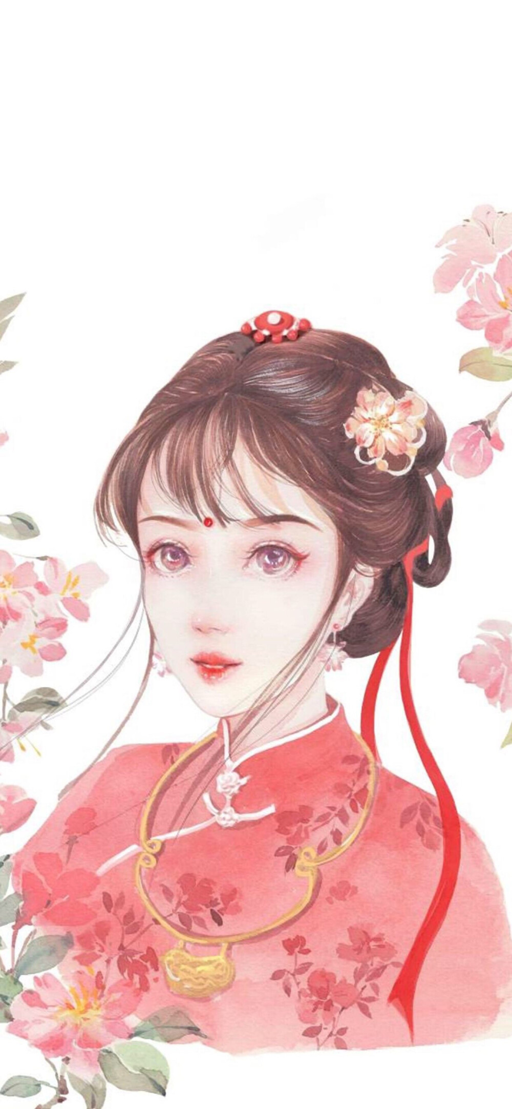 iphonex/xs/max 适用 工笔手绘 插画古风美女