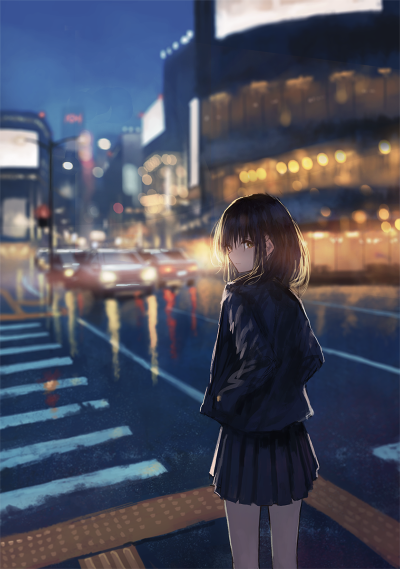 夜景少女