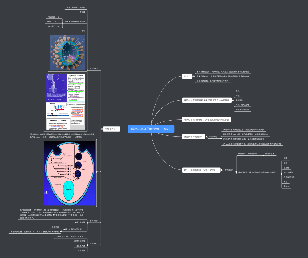 医学微生物学思维导图-sars - 堆糖,美图壁纸兴趣社区