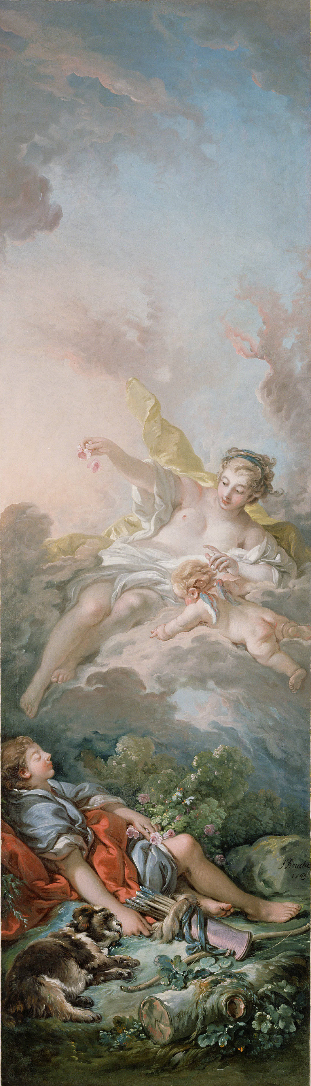 欧若拉与刻法罗斯"[法]弗朗索瓦·布歇在罗马神话中,黎明女神欧若拉爱