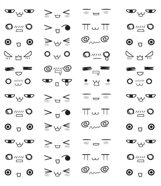1000个手绘小表情,手帐必备素材