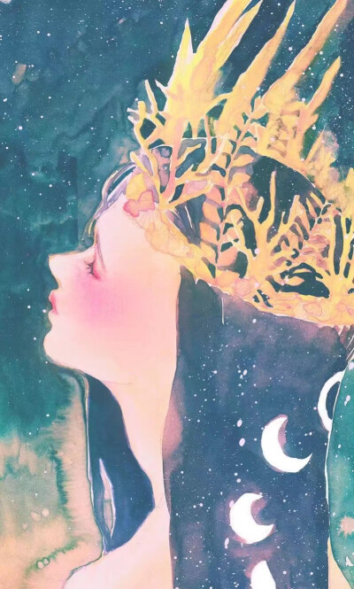一组梦幻的水彩插画~ (韩国画师 gaeun )