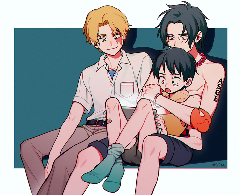 图源crlogo海贼王onepiece艾斯萨博路飞asl78