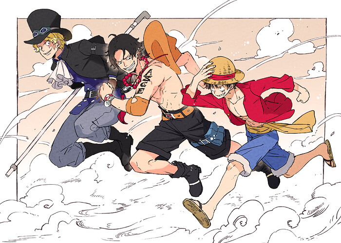 图源crlogo海贼王onepiece艾斯萨博路飞asl78