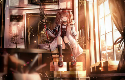 明日方舟# 安洁莉娜画师:纯白可怜