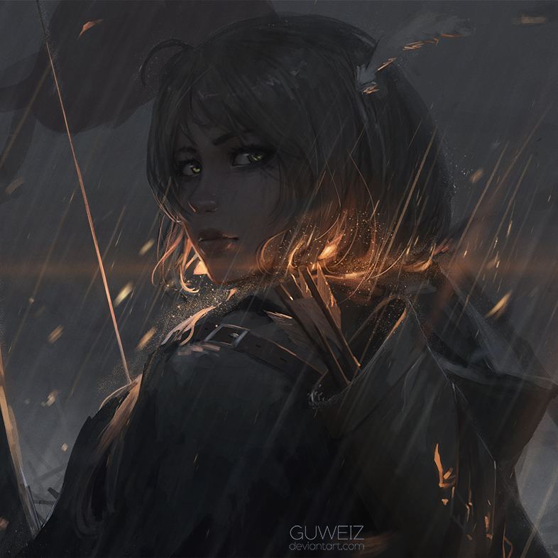 ins插画 人物 guweiz