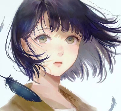 女生动漫头像侧脸帅气