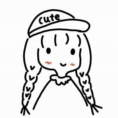简笔画可爱女生头像