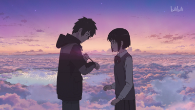 《君の名は》你的名字立花泷,宫水三叶 #我摆脱了时间的限制,跨越次元