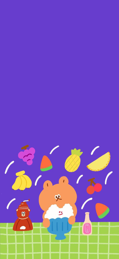 iphone x/xs max全屏壁纸 卡通 手绘