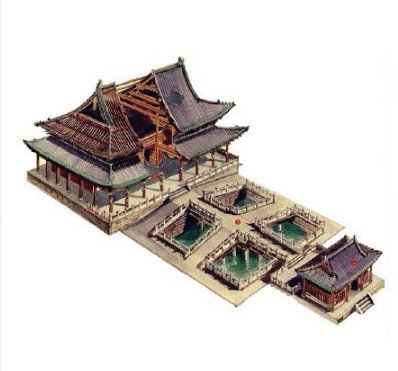 中国古建筑设计透视图