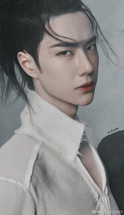 陈情令 蓝忘机王一博 写真壁纸古装男神帅哥男头