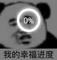 熊猫表情包#表情包#我的幸福进度0%
