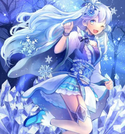 蓝色兔子少女