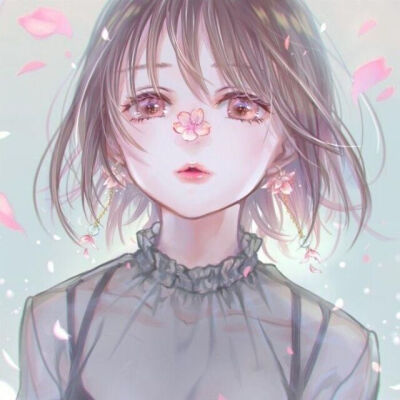 捧花动漫少女