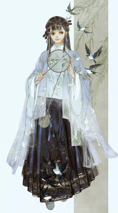 图片评论 0条  收集   点赞  评论  古风系列插画,唯美画风,六人闺蜜
