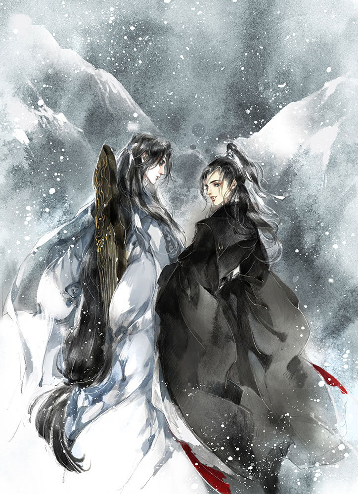 魏无羡蓝忘机画师微博id :长阳_rin - 堆糖,美图壁纸