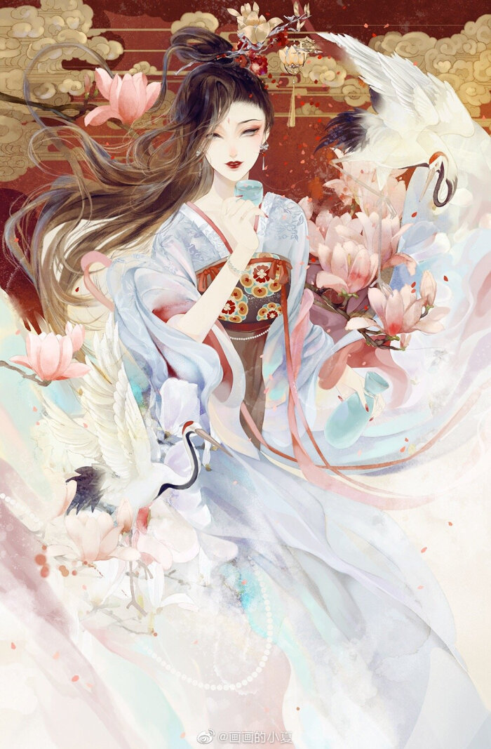 (古风美人)绘师:画画的小夏