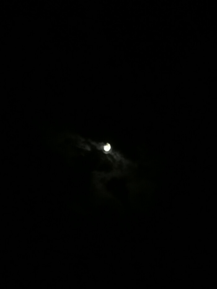 8.10的月亮 手机拍摄