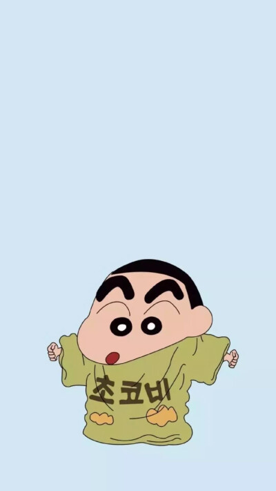 绿色壁纸动漫蜡笔小新