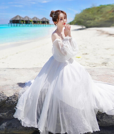 白色仙女裙